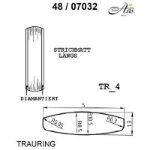 Skisse av hvitt gull 14 kt, 5 mm. Smart line - 4807031