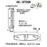 Skisse av hvitt gull 14 kt, 5 mm. Smart line - 480706900