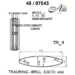 Skisse av hvitt gull 14 kt, 5.5 mm. Smart line - 4807043