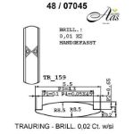 Skisse av hvitt gull 14 kt, 5.5 mm. Smart line - 4807045