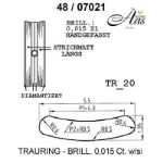 Skisse av hvitt gull 14 kt, 5.5 mm. Smart line - 48070210