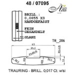 Skisse av hvitt gull 14 kt, 6.5 mm. Smart line - 4807095