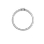 Iselin alliansering i hvitt gull med diamant - 8501003