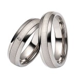 Gifteringer i titan & palladium 500, 6 mm. RAUSCHMAYER - 1151012