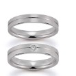 Gifteringer i hvitt gull 14 kt, 4 mm. GERSTNER - 20918