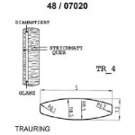 Skisse av gult gull 14 kt, 5 mm. Smart line - 48070200