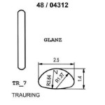 Gifteringer i gult gull 14 kt 2,5 mm med diamant - 48043110