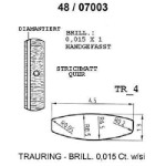 Skisse av hvitt gull 14 kt, 4.5 mm. Smart line - 48070030