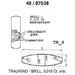 Skisse av gult gull 14 kt, 5 mm. Smart line - 48070390