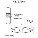 Skisse av gult gull 14 kt, 5 mm. Smart line - 48070480