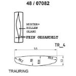 Skisse av gult gull 14 kt, 5.5 mm. Smart line - 48070820