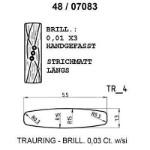 Skisse av gult gull 14 kt, 5.5 mm. Smart line - 48070830