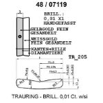 Skisse av hvitt og gult gull 14 kt, 6 mm. Smart line - 4807119