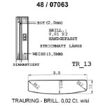 Skisse av hvitt og gult gull 14 kt, 5.5 mm. Smart line - 48070630