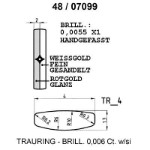 Skisse av hvitt og rødt gull 14 kt, 4 mm. Smart line - 4807099