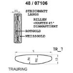 Skisse av hvitt og rødt gull 14 kt, 5 mm. Smart line - 4807106