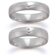 Gifteringer i hvitt gull 14 kt, 5 mm. GERSTNER - 28072
