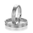 Gifteringer i platina 950, 4 mm. BASIC LIGHT - 44805655