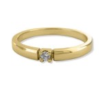 Iselin alliansering i 585 gult gull med diamant - 85010030
