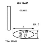 Gifteringer i hvitt gull 14kt fra Breuning. PROFIL LIGHT