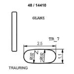 Gifteringer i hvitt gull 14kt fra Breuning. PROFIL LIGHT 