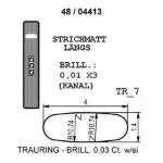 Gifteringer i hvitt gull 14kt fra Breuning. PROFIL LIGHT