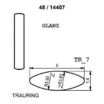 Gifteringer i hvitt gull 14kt fra Breuning. PROFIL LIGHT