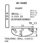 Gifteringer i hvitt gull 9kt fra Breuning. PROFIL LIGHT