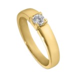 Forlovelsesring i gult gull med 0,20 ct diamant-85010200