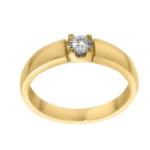 Forlovelsesring i gult gull med 0,20 ct diamant-85010200