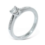 Diamantring forlovelsesring Azur 0,50 ct E-Si2 - ABR01139