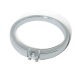 Iselin alliansering i hvitt gull med diamant - 8501010