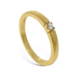 Iselin alliansering i 585 gult gull med diamant - 85010030