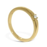 Iselin alliansering i 585 gult gull med diamant - 85010030