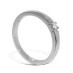 Iselin alliansering i hvitt gull med diamant - 8501003