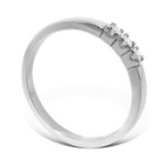 Iselin alliansering i hvitt gull med diamanter - 8503030
