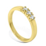 Iselin alliansering i 585 gult gull med diamanter - 85030700