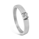 Iselin alliansering i hvitt gull med diamant - 8501007