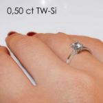 Enstens diamantring Lilya med 0,50 ct i 14kt gull. TW-Si. -18008050