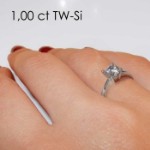 Enstens diamantring Lilya med 0,70 ct i 14kt gull. TW-Si. -18008070