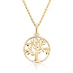Smykke Livets tre 585 i gult gull 14kt, 11 mm/11.4 mm - 27248