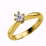 Diamantring forlovelsesring  Athene 0,31 ct E-Si1 med GIA -50326031