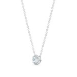 Swarovski smykke Angelic Round Pendant, White, Rhodium Plated - 5567931