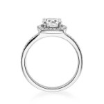 Diamantring med 0.42 ct,  hvitt gull 14 kt - 1592hg