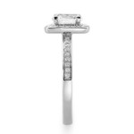 Diamantring med 0.42 ct,  hvitt gull 14 kt - 1592hg