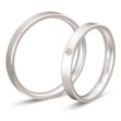 Gifteringer i hvitt gull 14 kt, 3 mm. BASIC LIGHT - 48056010