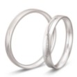 Gifteringer i hvitt gull 14 kt, 3 mm. BASIC LIGHT  -  48057011