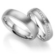 Gifteringer hvitt gull 14 kt, 5 mm. GERSTNER - 431286