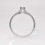 Diamantring forlovelsesring i hvitt gull 0,10 ct TW-Si - COC005523