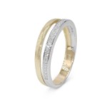 Gullring med diamanter 0.08 ct. W-Si - BUR630432